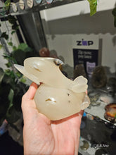 Load image into Gallery viewer, Agate Dolphin on Rock Carving