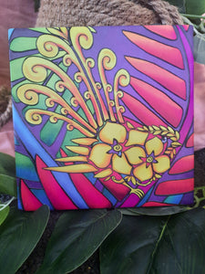 3D Handpainted Fantail Tile