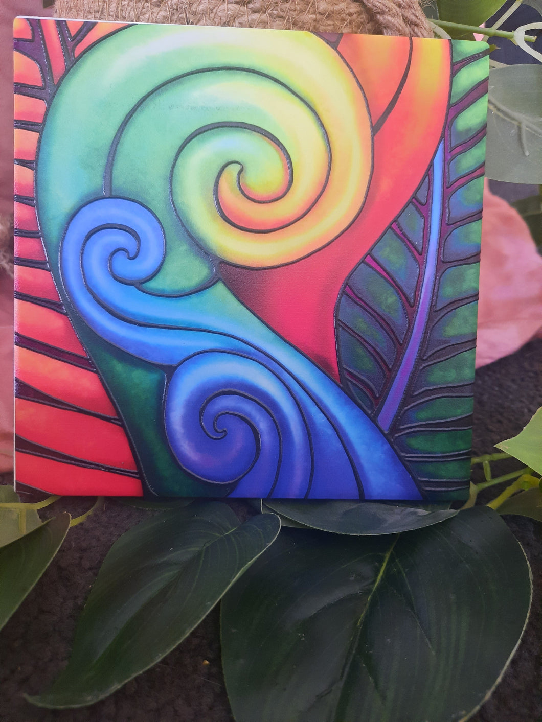 3D Hand Painted Koru