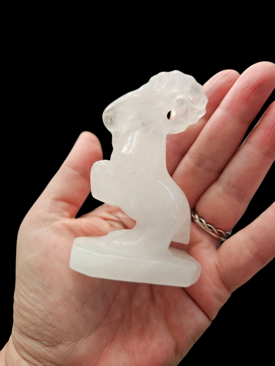Clear Quartz ~ Carved Goat