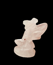 Load image into Gallery viewer, Light-Coloured Rose Quartz ~ Tinkerbell Carving

