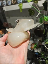Load image into Gallery viewer, Agate Dolphin on Rock Carving
