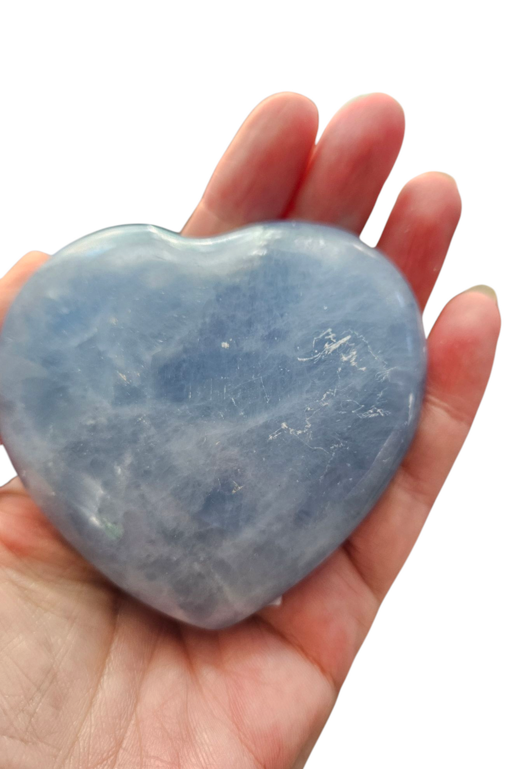 Blue Calcite Heart